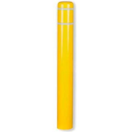 POST GUARD Post Guard® Bollard Cover CL1386AA, 7"Dia. X 60"H, Yellow W/No Tape CL1386AA